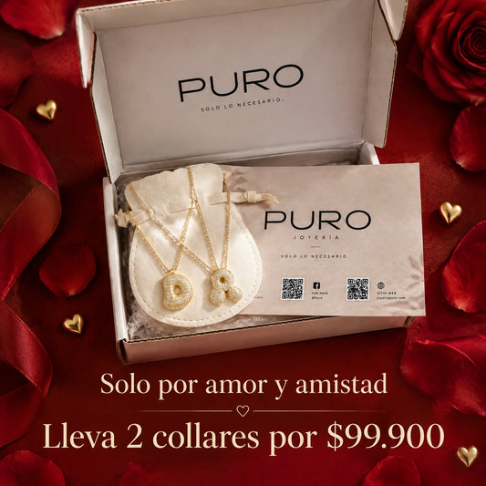 Inicial Bubble — Oro