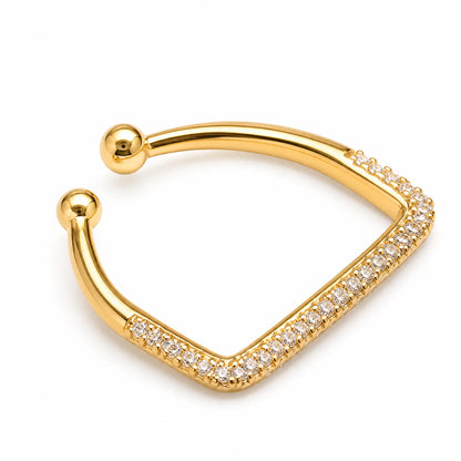 Anillo Cuadrado en Pavé