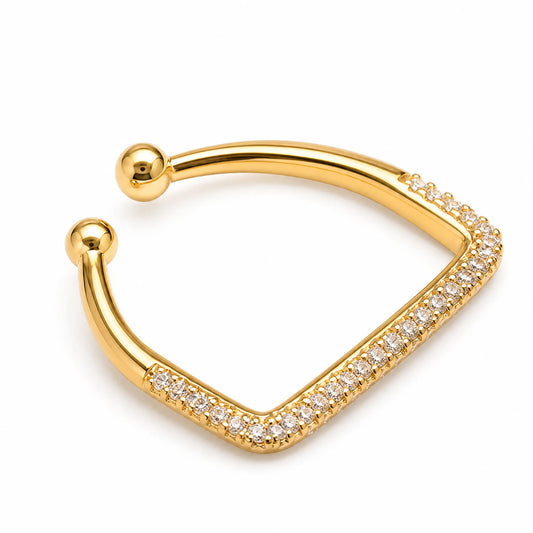 Anillo Cuadrado en Pavé