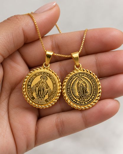 2 Medallas Virgen María