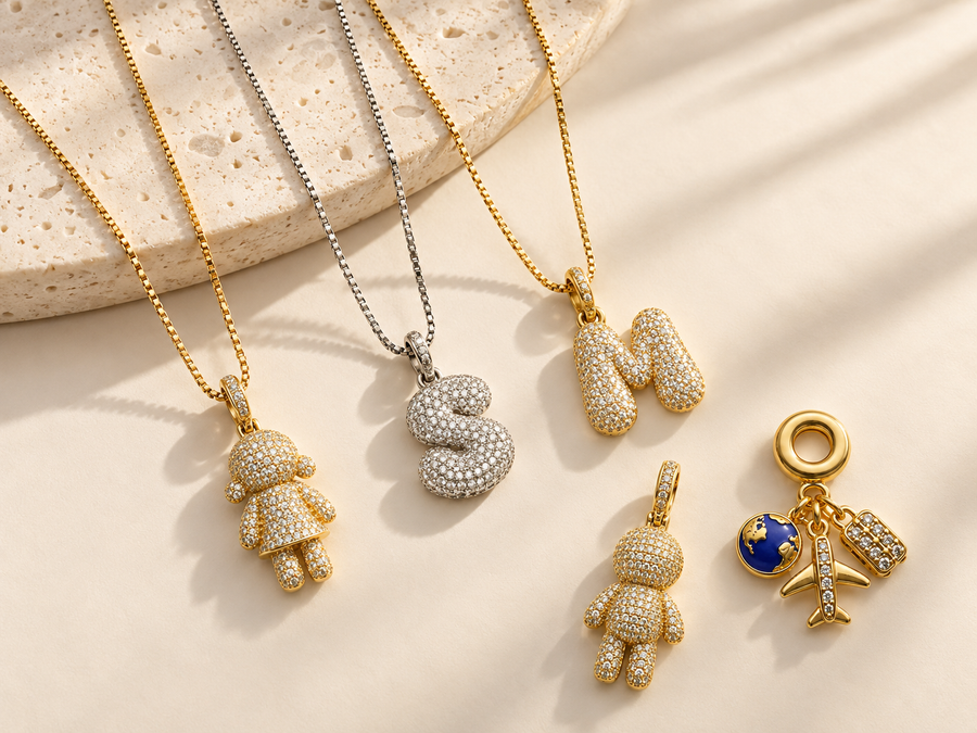 Pack Mi Historia: 3 collares + 5 dijes