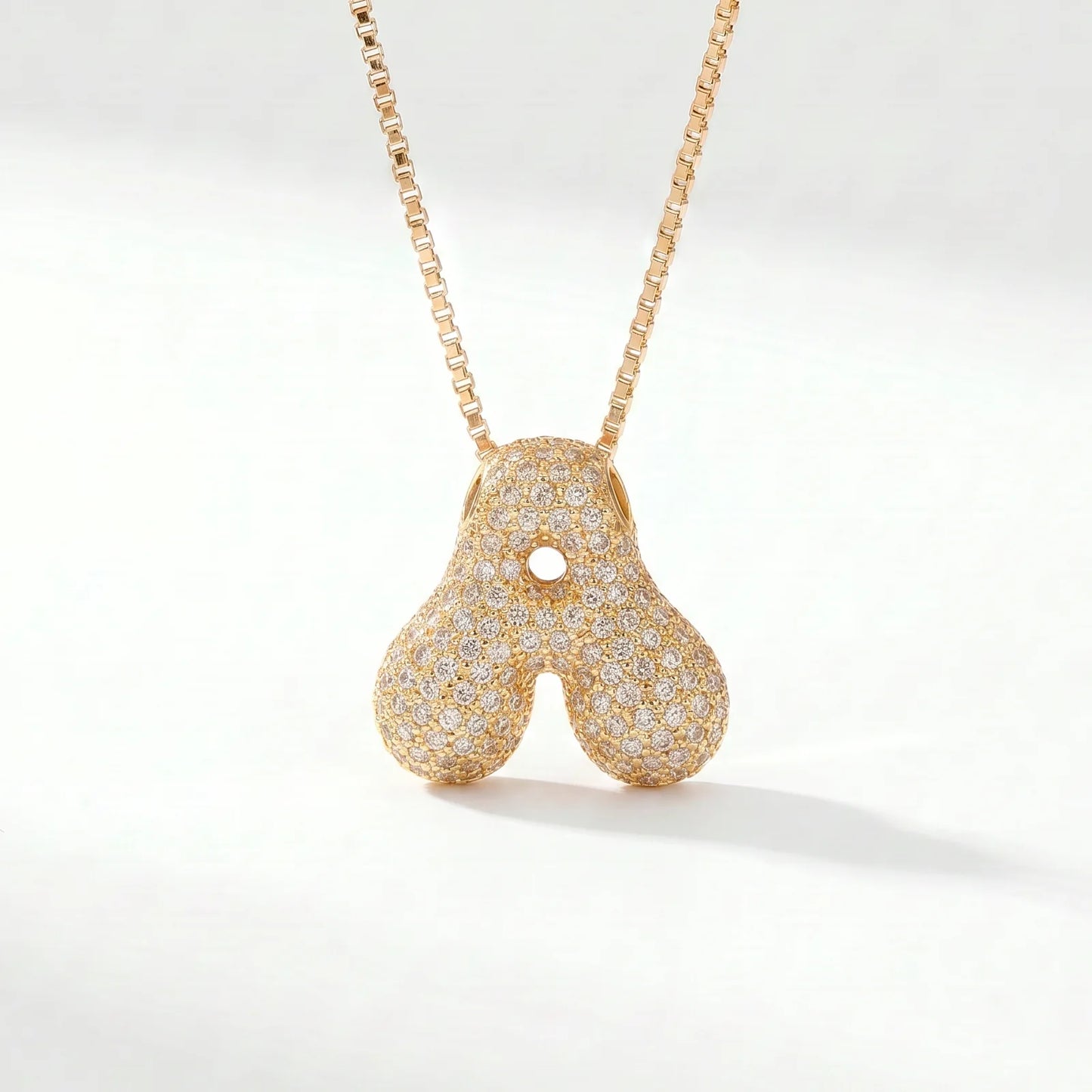 Collar Inicial Bubble — Oro